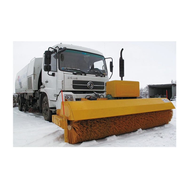 Truck-mounted snow sweeper